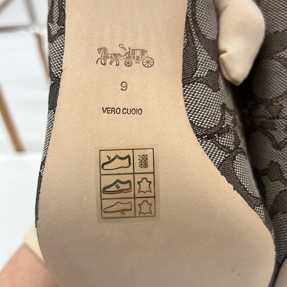 Coach Skyler Monogram Jacquard Pumps Oak Maple - Picture 11 of 15